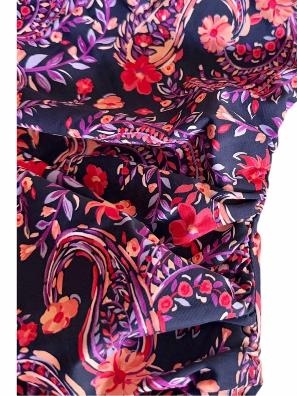 Lands’ End SlenderSuit Grecian One Piece Swimsuit - Picture 2 of 8